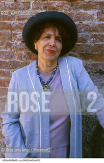 Nome: .DJEBAR ASSIA.Descrizione: .LETTERATURA SCRITTRICE ARABA.LITERATURE ARAB WRITER.Credit: ©Graziano Arici/Rosebud2 / Costo: .A.Nazione: .ALGERIA.ALGERIA.Cittˆ: .VENEZIA.VENICE.Data: .1999.