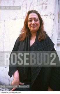 Nome: .HADID ZAHA .Descrizione: .ARCHITETTURA ARCHITETTO.ARCHITECTURE ARCHITECT.Credit: ©Graziano Arici/Rosebud2 / Costo: .A.Nazione: .IRAQ.IRAK.Cittˆ: .VENEZIA.VENICE.Data: .1999.