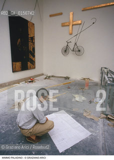 Nome: .PALADINO MIMMO.Descrizione: .ARTE BIENNALE.Credit: ©Graziano Arici/Rosebud2 / Costo: .A.Nazione: .ITALIA.Cittˆ: .VENEZIA.Data: .1988