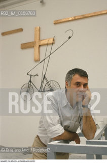 Caption: Nome: .PALADINO MIMMO.Descrizione: .ARTE / BICICLETTA BIENNALE CROCE.Credit: ©Graziano Arici/Rosebud2 / Costo: .A.Nazione: .ITALIA.Cittˆ: ..Data: .1988