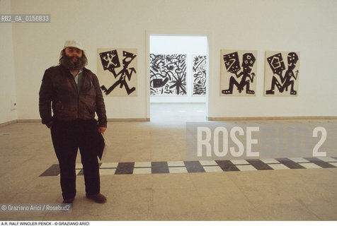 Caption: Nome: .PENCK A.R. RALF WINCLER.Descrizione: .ARTE PITTORE BIENNALE.Credit: ©Graziano Arici/Rosebud2 / Costo: .A.Nazione: .GERMANIA.Cittˆ: ..Data: .1982