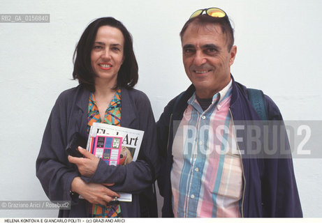 Localizzazione:.VENEZIA / CASTELLO.VENICE  / CASTELLO.Oggetto:.Soggetto:.XLVII ESPOSIZIONE INTERNAZIONALE DARTE LA BIENNALE DI VENEZIA / GIANCARLO POLITI CON HELENA KONTOVA .XLVII INTERNATIONAL ART EXHIBITION LA BIENNALE DI VENEZIA  .Cronologia:.Definizione Culturale:.   Autore:.   Stile:.   Editori/Stampatori:.   Committenza:.Materia e Tecnica:.Collocazione:.CRITICO EDITORE FLASH ART / BIENNALE ARTE.ART CRITIC EDITOR.Riproduzione Fotografica:.©Graziano Arici/Rosebud2 Copyright: ©Graziano Arici/Rosebud2 /  .Data:.1997.Costo:.A.