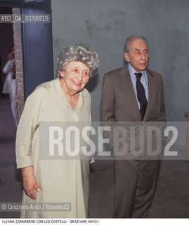 Localizzazione:.VENEZIA / CASTELLO.VENICE  / CASTELLO.Oggetto:.Soggetto:.XLVII ESPOSIZIONE INTERNAZIONALE DARTE LA BIENNALE DI VENEZIA / ILEANA SONNABEND CON LEO CASTELLI .XLVII INTERNATIONAL ART EXHIBITION LA BIENNALE DI VENEZIA   .Cronologia:.Definizione Culturale:.   Autore:.   Stile:.   Editori/Stampatori:.   Committenza:.Materia e Tecnica:.Collocazione:.ARTE GALLERISTA / BIENNALE ARTE.ART GALLERIST.Riproduzione Fotografica:.©Graziano Arici/Rosebud2 Copyright: ©Graziano Arici/Rosebud2 /  .Data:.1997.Costo:.A.