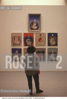 Localizzazione:.VENEZIA / CASTELLO.VENICE  / CASTELLO.Oggetto:.Soggetto:.XLIV ESPOSIZIONE INTERNAZIONALE DARTE LA BIENNALE DI VENEZIA / OPERE DI HANS TICHA / SEZIONE AMBIENTE BERLIN .XLIV INTERNATIONAL ART EXHIBITION LA BIENNALE DI VENEZIA  / WORKS BY HANS TICHA / AMBIENTE BERLIN  SECTION.Cronologia:.Definizione Culturale:.   Autore:.   Stile:.   Editori/Stampatori:.   Committenza:.Materia e Tecnica:.Collocazione:.BIENNALE ARTE.Riproduzione Fotografica:.©Graziano Arici/Rosebud2 Copyright: ©Graziano Arici/Rosebud2 /  .Data:.1990.Costo:.A.
