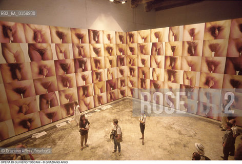 Caption: Localizzazione:.VENEZIA / CASTELLO.VENICE  / CASTELLO.Oggetto:.Soggetto:.XLV ESPOSIZIONE INTERNAZIONALE DARTE LA BIENNALE DI VENEZIA / OPERA DI OLIVIERO TOSCANI ESPOSTA NELLA SEZIONE APERTO 90 / SESSO NUDO.XLV INTERNATIONAL ART EXHIBITION LA BIENNALE DI VENEZIA  / WORK BY OLIVIERO TOSCANI EXHIBITED IN APERTO 90 SECTION / NUDE SEX.Cronologia:.Definizione Culturale:.   Autore:.   Stile:.   Editori/Stampatori:.   Committenza:.Materia e Tecnica:.Collocazione:.BIENNALE ARTE.Riproduzione Fotografica:.©Graziano Arici/Rosebud2 Copyright: ©Graziano Arici/Rosebud2 /  .Data:.1993.Costo:.A
