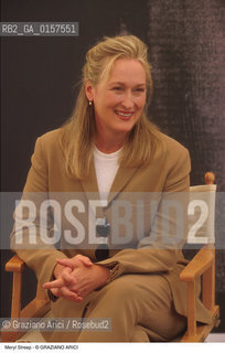 Nome:.STREEP MERYL.Descrizione:.CINEMA ATTRICE.Credit:.©Graziano Arici/Rosebud2 Costo:.A.Nazione:.USA.Cittˆ:..Data:.1999.