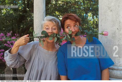 Caption: Nome: .THOMPSON EMMA.Descrizione:.CINEMA ATTRICE / CON LA MADRE PHYLLIDA LAW E ROSA (FIORE).Credit: ©Graziano Arici/Rosebud2 Costo: .A.Nazione: .GRAN BRETAGNA.Cittˆ: ..Data: .1997
