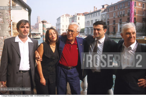 Nome:.PREMIO CAMPIELLO.Descrizione:.LETTERATURA / FINALISTI / GIAMPAOLO SPINATO, SIMONA VINCI, CINO BOCCAZZI, GUIDO CONTI E ERMANNO REA.Credit:.©Graziano Arici/Rosebud2 Costo:.A.Nazione:.ITALIA.Cittˆ:..Data:.1999.