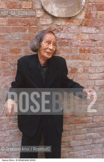 Nome:.KAZUO OHNO.Descrizione:.TEATRO BUTOH DANZA BALLERINO.Credit:.©Graziano Arici/Rosebud2 Costo:.A.Nazione:.GIAPPONE.Cittˆ:..Data:.1999.