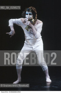 Nome:.KAZUO OHNO.Descrizione:.TEATRO BUTOH DANZA BALLERINO.Credit:.©Graziano Arici/Rosebud2 Costo:.A.Nazione:.GIAPPONE.Cittˆ:..Data:.1999.