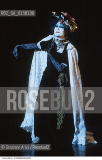Nome:.KAZUO OHNO.Descrizione:.TEATRO BUTOH DANZA BALLERINO.Credit:.©Graziano Arici/Rosebud2 Costo:.A.Nazione:.GIAPPONE.Cittˆ:..Data:.1999.