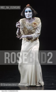 Nome:.KAZUO OHNO.Descrizione:.TEATRO BUTOH DANZA BALLERINO.Credit:.©Graziano Arici/Rosebud2 Costo:.A.Nazione:.GIAPPONE.Cittˆ:..Data:.1999.