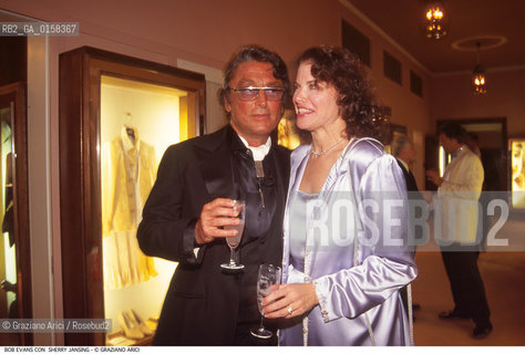 Caption: Nome: .EVANS BOB.Descrizione: .CINEMA PRODUTTORE CON LA PRESIDENTE DELLA PARAMOUNT SHERRY JANSING.Credit: ©Graziano Arici/Rosebud2 Costo: .A.Nazione: .USA.Cittˆ: .VENEZIA.Data: .1995