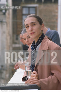 Caption: Nome: .BAUSCH PINA.Descrizione: .DANZA COREOGRAFA BALLERINA.Credit: ©Graziano Arici/Rosebud2 / rosebud2.Costo: .A.Nazione: .GERMANIA.Cittˆ: .VENEZIA.Data: .1989
