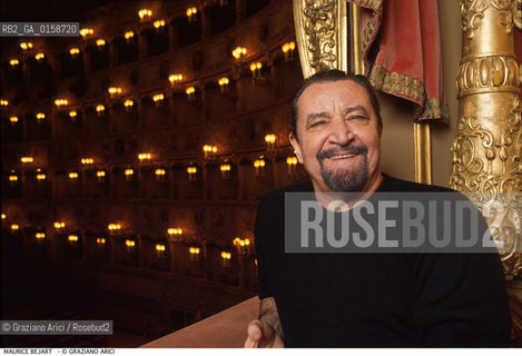 Caption: Nome: .BEJART MAURICE.Descrizione: .DANZA COREOGRAFO NEL TEATRO LA FENICE A VENEZIA.Credit: ©Graziano Arici/Rosebud2 / rosebud2.Costo: .A.Nazione: .FRANCIA.Cittˆ: .VENEZIA.Data: .1994