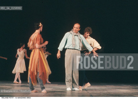 Caption: Nome: .PETIT ROLAND.Descrizione: .DANZA COREOGRAFO/CON BALLERINI.Credit: ©Graziano Arici/Rosebud2 / Costo: .A.Nazione: .FRANCIA.Cittˆ: ..Data: .1986