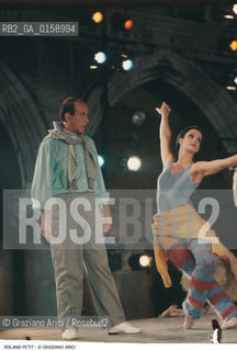 Caption: Nome: .PETIT ROLAND.Descrizione: .DANZA COREOGRAFO/CON BALLERINI.Credit: ©Graziano Arici/Rosebud2 / Costo: .A.Nazione: .FRANCIA.Cittˆ: ..Data: .1986