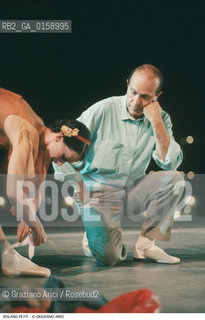 Caption: Nome: .PETIT ROLAND.Descrizione: .DANZA COREOGRAFO/CON BALLERINI.Credit: ©Graziano Arici/Rosebud2 / Costo: .A.Nazione: .FRANCIA.Cittˆ: ..Data: .1986