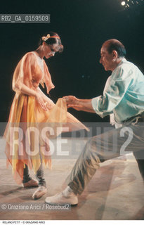 Caption: Nome: .PETIT ROLAND.Descrizione: .DANZA COREOGRAFO/CON BALLERINA.Credit: ©Graziano Arici/Rosebud2 / Costo: .A.Nazione: .FRANCIA.Cittˆ: ..Data: .1986
