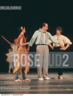 Caption: Nome: .PETIT ROLAND.Descrizione: .DANZA COREOGRAFO/CON BALLERINI.Credit: ©Graziano Arici/Rosebud2 / Costo: .A.Nazione: .FRANCIA.Cittˆ: ..Data: .1986