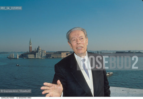 Caption: Nome: .RONDI GIANLUIGI.Descrizione: .CINEMA CRITICO/A VENEZIA.Credit: ©Graziano Arici/Rosebud2 / Costo: .A.Nazione: .ITALIA.Cittˆ: ..Data: .1993