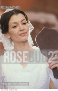 Caption: Nome: .FRACCI CARLA.Descrizione: .DANZA BALLERINA/CON UNO SPECCHIO.Credit: ©Graziano Arici/Rosebud2 / Costo: .A.Nazione: .ITALIA.Cittˆ: ..Data: .1982