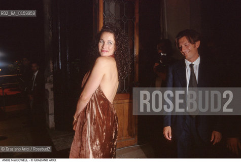 Caption: Nome: .MacDOWELL ANDIE.Descrizione: .CINEMA ATTRICE MODA FOTOMODELLA.Credit: ©Graziano Arici/Rosebud2 / Costo: .A.Nazione: .USA.Cittˆ: ..Data: .1996