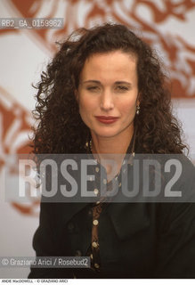 Caption: Nome: .MacDOWELL ANDIE.Descrizione: .CINEMA ATTRICE MODA FOTOMODELLA.Credit: ©Graziano Arici/Rosebud2 / Costo: .A.Nazione: .USA.Cittˆ: ..Data: .1996