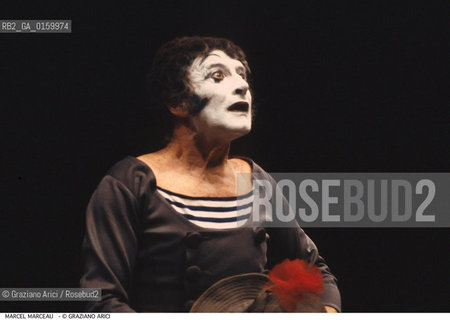 Caption: Nome: .MARCEAU MARCEL.Descrizione: .TEATRO MIMO.Credit: ©Graziano Arici/Rosebud2 / Costo: .A.Nazione: .FRANCIA.Cittˆ: ..Data: .1987