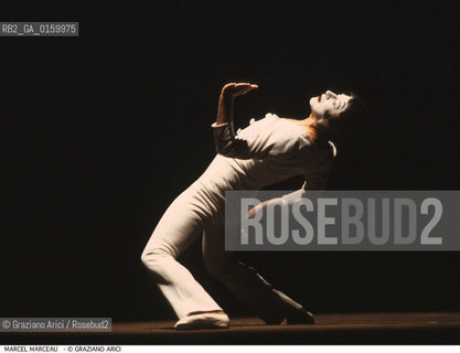 Caption: Nome: .MARCEAU MARCEL.Descrizione: .TEATRO MIMO.Credit: ©Graziano Arici/Rosebud2 / Costo: .A.Nazione: .FRANCIA.Cittˆ: ..Data: .1987