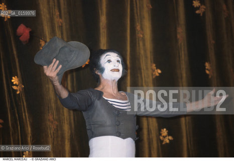 Caption: Nome: .MARCEAU MARCEL.Descrizione: .TEATRO MIMO.Credit: ©Graziano Arici/Rosebud2 / Costo: .A.Nazione: .FRANCIA.Cittˆ: ..Data: .1987