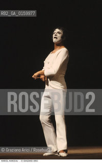 Caption: Nome: .MARCEAU MARCEL.Descrizione: .TEATRO MIMO.Credit: ©Graziano Arici/Rosebud2 / Costo: .A.Nazione: .FRANCIA.Cittˆ: ..Data: .1987