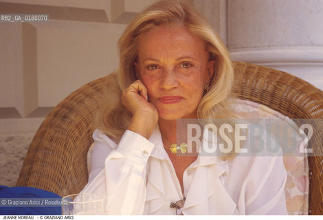Caption: Nome: .MOREAU JEANNE.Descrizione: .CINEMA ATTRICE.Credit: ©Graziano Arici/Rosebud2 / Costo: .A.Nazione: .FRANCIA.Cittˆ: ..Data: .1988