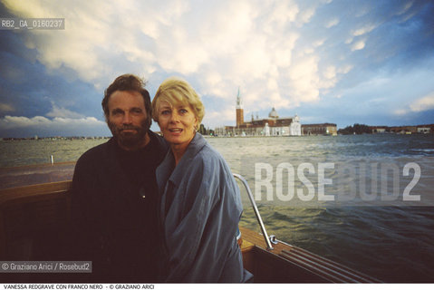 Caption: Nome: .REDGRAVE VANESSA.Descrizione: .CINEMA ATTRICE/CON FRANCO NERO A VENEZIA.Credit: ©Graziano Arici/Rosebud2 / Costo: .A.Nazione: .GRAN BRETAGNA.Cittˆ: ..Data: .1988
