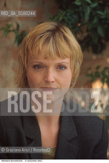 Caption: Nome: .RICHARDSON MIRANDA.Descrizione: .CINEMA ATTRICE.Credit: ©Graziano Arici/Rosebud2 / Costo: .A.Nazione: .GRAN BRETAGNA.Cittˆ: ..Data: .1994