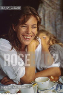 Caption: Nome: .BIRKIN JANE.Descrizione: .CINEMA ATTRICE.Credit: ©Graziano Arici/Rosebud2 / Costo: .A.Nazione: .GRAN BRETAGNA.Cittˆ: ..Data: .1988