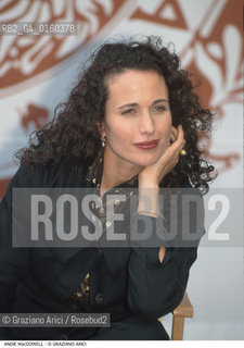 Caption: Nome: .MacDOWELL ANDIE.Descrizione: .CINEMA ATTRICE MODA FOTOMODELLA.Credit: ©Graziano Arici/Rosebud2 / Costo: .A.Nazione: .USA.Cittˆ: ..Data: .1996
