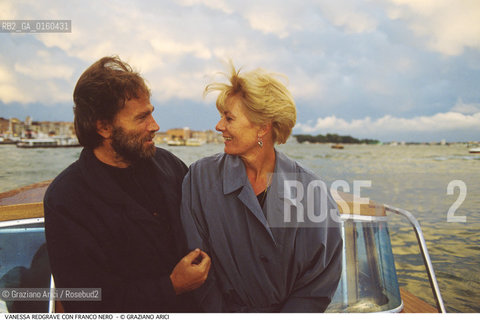 Caption: Nome: .REDGRAVE VANESSA.Descrizione: .CINEMA ATTRICE/CON FRANCO NERO A VENEZIA.Credit: ©Graziano Arici/Rosebud2 / Costo: .A.Nazione: .GRAN BRETAGNA.Cittˆ: ..Data: .1988