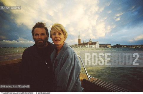 Caption: Nome: .REDGRAVE VANESSA.Descrizione: .CINEMA ATTRICE/CON FRANCO NERO A VENEZIA.Credit: ©Graziano Arici/Rosebud2 / Costo: .A.Nazione: .GRAN BRETAGNA.Cittˆ: .VENEZIA.Data: .1988