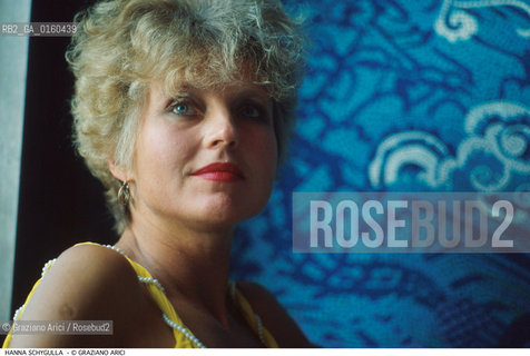 Caption: Nome: .SCHYGULLA HANNA.Descrizione: .CINEMA ATTRICE.Credit: ©Graziano Arici/Rosebud2 / Costo: .A.Nazione: .POLONIA.Cittˆ: ..Data: .1986