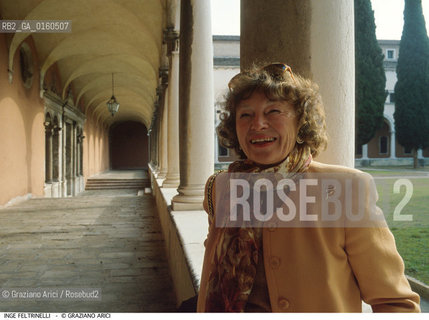 Caption: Nome: .FELTRINELLI INGE.Descrizione: .LETTERATURA EDITORE ALLA FONDAZIONE GIORGIO CINI.Credit: ©Graziano Arici/Rosebud2 / Costo: .A.Nazione: .ITALIA.Cittˆ: ..Data: .1990