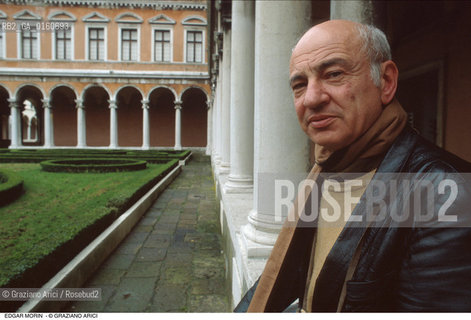 Caption: Nome: .MORIN EDGAR.Descrizione: .SOCIOLOGIA SOCIOLOGO SAGGISTA/ALLA FONDAZIONE CINI A VENEZIA.Credit: ©Graziano Arici/Rosebud2 / Costo: .A.Nazione: .FRANCIA.Cittˆ: ..Data: .1994