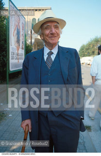 Caption: Nome: .MUSATTI CESARE.Descrizione: .PSICOLOGIA PSICOLOGO PSICANALISI PSICANALISTA SAGGISTA/CON CAPPELLO .Credit: ©Graziano Arici/Rosebud2 / Costo: .A.Nazione: .ITALIA.Cittˆ: ..Data: .1985