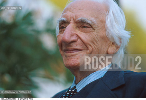 Caption: Nome: .MUSATTI CESARE.Descrizione: .PSICOLOGIA PSICOLOGO PSICANALISI PSICANALISTA SAGGISTA.Credit: ©Graziano Arici/Rosebud2 / Costo: .A.Nazione: .ITALIA.Cittˆ: ..Data: .1985