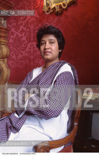 Caption: Nome: .NASREEN TASLIMA.Descrizione: .LETTERATURA SCRITTRICE .Credit: ©Graziano Arici/Rosebud2 / Costo: .A.Nazione: .BANGLADESH.Cittˆ: ..Data: .1994