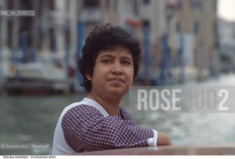 Caption: Nome: .NASREEN TASLIMA.Descrizione: .LETTERATURA SCRITTRICE/A VENEZIA .Credit: ©Graziano Arici/Rosebud2 / Costo: .A.Nazione: .BANGLADESH.Cittˆ: .VENEZIA.Data: .1995