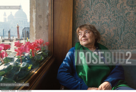 Caption: Nome: .PIVANO FERNANDA.Descrizione: .LETTERATURA AMERICANA CRITIC0 TRADUTTRICE SAGGISTA/A VENEZIA .Credit: ©Graziano Arici/Rosebud2 / Costo: .A.Nazione: .ITALIA.Cittˆ: .VENEZIA.Data: .1996
