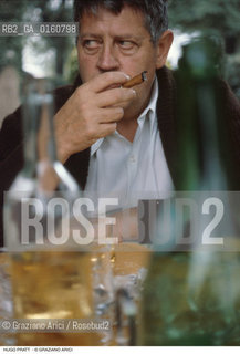 Caption: Nome: .PRATT HUGO.Descrizione: .DISEGNATORE DI FUMETTI CORTO MALTESE/FUMA IL SIGARO.Credit: ©Graziano Arici/Rosebud2 / Costo: .A.Nazione: .ITALIA.Cittˆ: ..Data: .1988