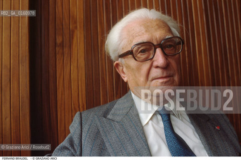 Caption: Nome: .BRAUDEL FERNAND.Descrizione: .LETTERATURA STORICO SAGGISTA A VENEZIA.Credit: ©Graziano Arici/Rosebud2 / Costo: .A.Nazione: .FRANCIA.Cittˆ: ..Data: .1986