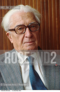 Caption: Nome: .BRAUDEL FERNAND.Descrizione: .LETTERATURA STORICO SAGGISTA A VENEZIA.Credit: ©Graziano Arici/Rosebud2 / Costo: .A.Nazione: .FRANCIA.Cittˆ: ..Data: .1986